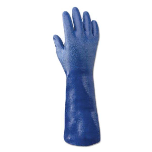 Showa Chemical Resistant Gloves, Blue, 9, 12 PK NSK24-9 - main